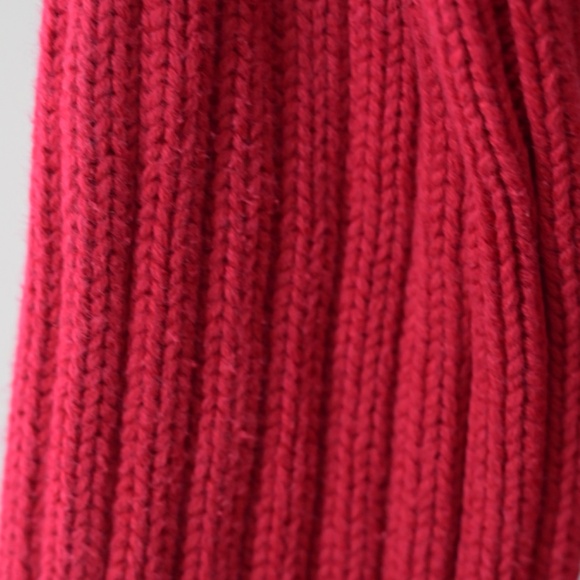 2000s GAP Red Cotton Ribbed Turtleneck Sweater Size S | Thick Knit - Picture 2 of 9